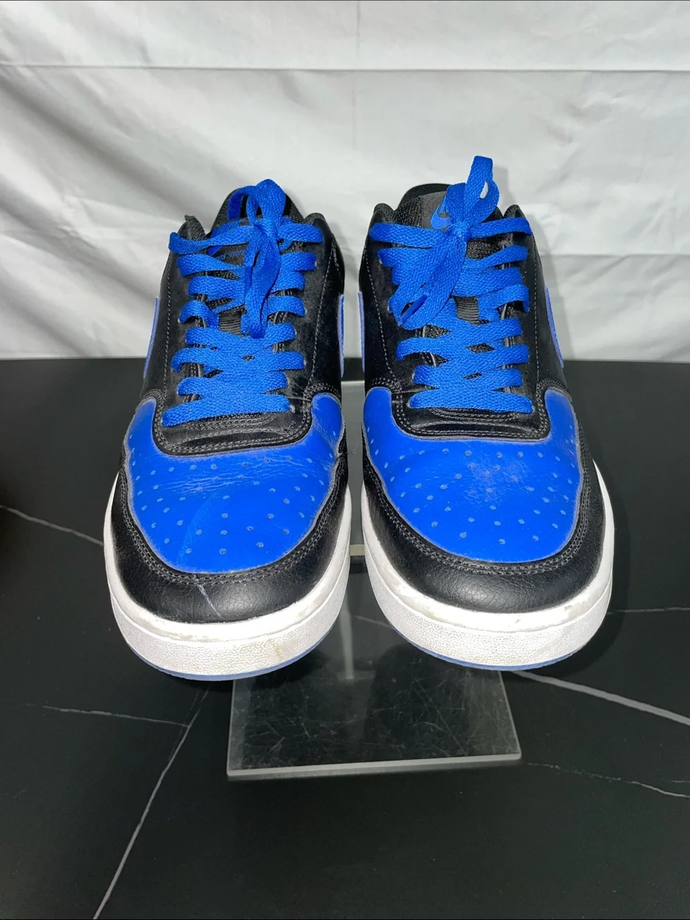 NIKE COURT VISION LOW BLACK GAME ROYAL SNEAKERS FTL-09-006